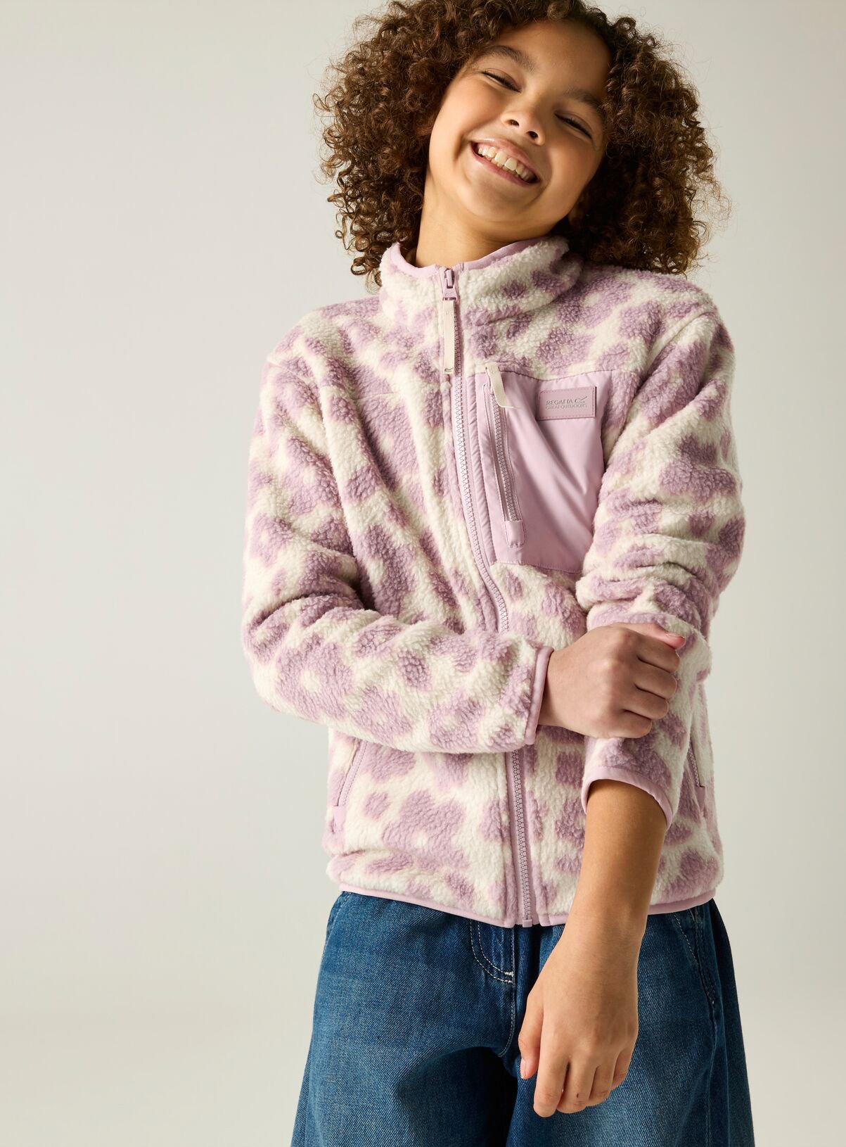 REGATTA Junior Frankie Warm Fleece Flowers 3-4 Years - Image 1 thumbnail